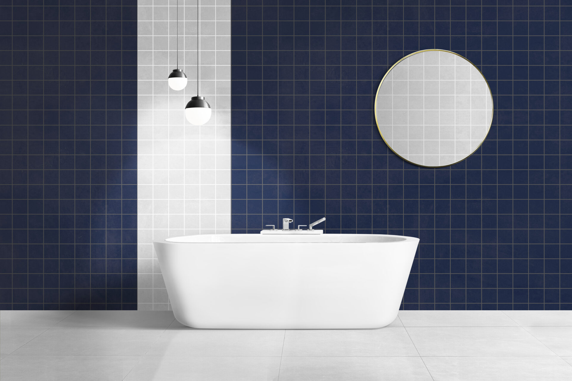 Luxury bathroom authentic interior design