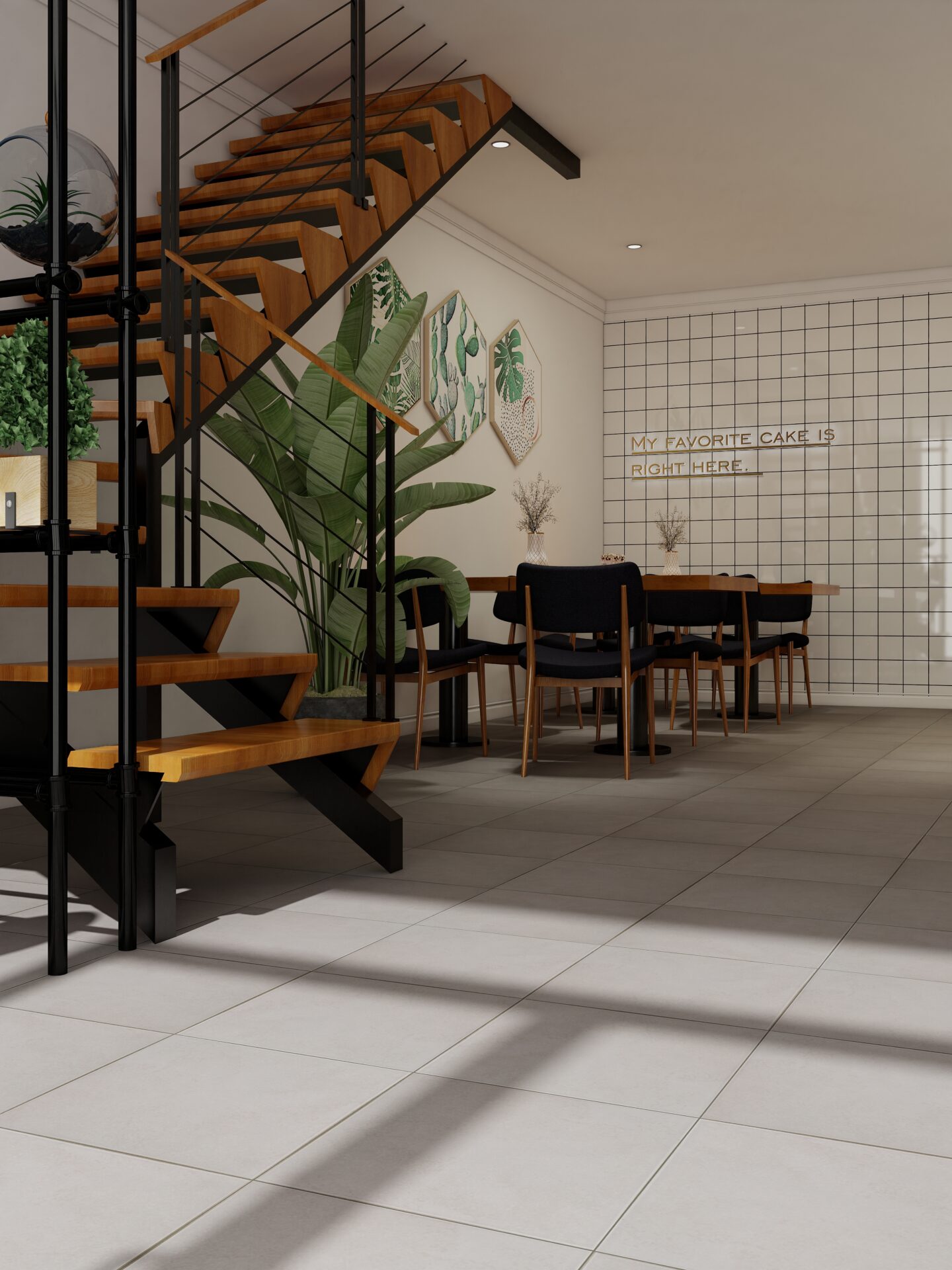 homogenous tile surface