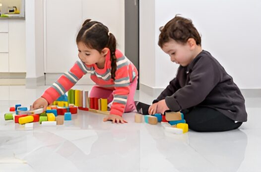 kids in living room